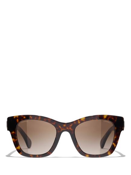 CHANEL Irregular Sunglasses CH5478 Dark Havana/Brown Gradient, Dark Havana/Brown Gradient