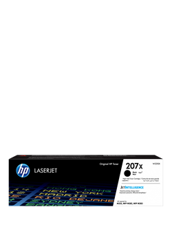HP 207X Laser Toner Cartridge, Black, Black