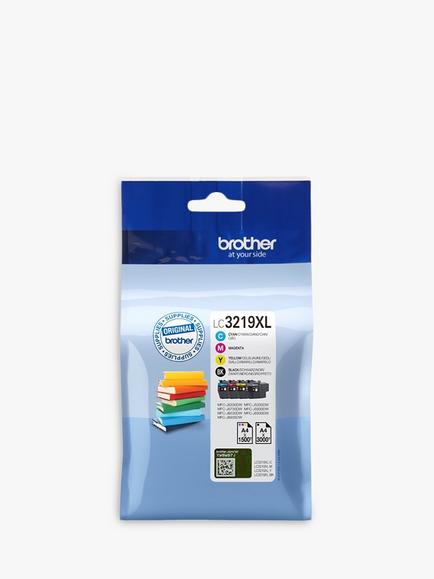 Brother LC3219XL Ink Cartridge, Pack of 4, Multi, Multi