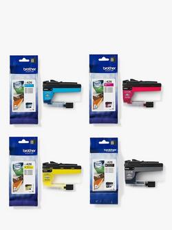 Brother LC426VAL Ink Cartridge Value Pack, Pack of 4, Multi, Multi
