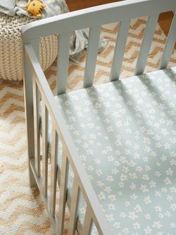 John Lewis Ditsy Daisy Print Cotton Infant Fitted Sheet, Pack of 2 - view 2, Multi