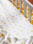 John Lewis Night & Day Print Cotton Infant Fitted Sheet, Pack of 2, Cot (120 x 60cm)