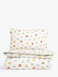 John Lewis ANYDAY Happy Faces Reversible Toddler Pure Cotton Duvet Cover & Pillowcase Set