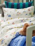 John Lewis Happy Houses Reversible Toddler Pure Cotton Duvet Cover & Pillowcase Set