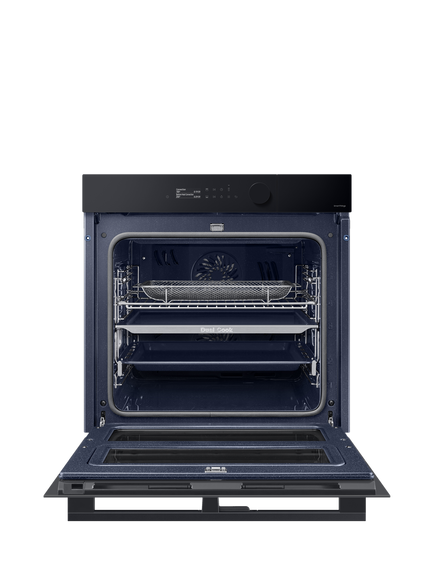 Samsung Series 5 NV7B5775XAK Dual Cook Flex Self Cleaning Single Oven with Steam Function, Black - view 2, Clean Black
