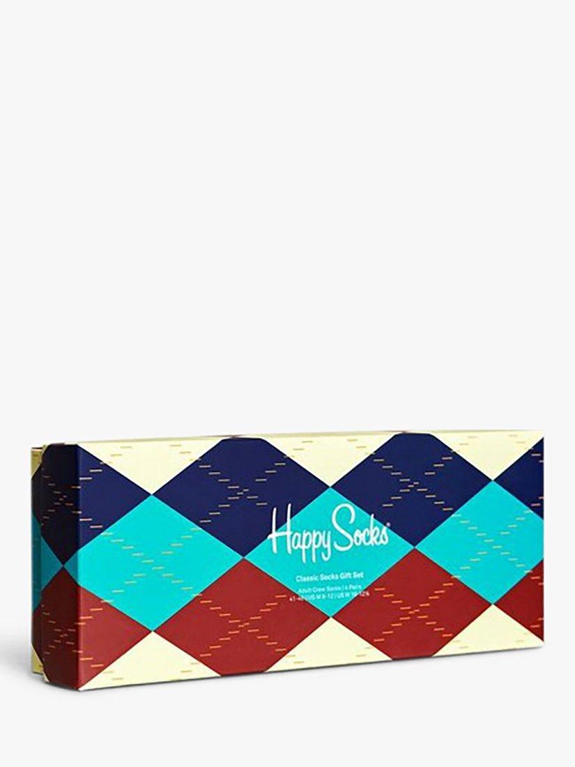 Happy Socks Classics Socks, Set of 4, Multi, One Size