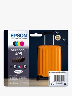 Epson Suitcase 405 Inkjet Printer Cartridge Multipack, Pack of 4, Multi