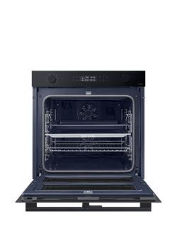 Samsung Series 4 NV7B45305AK Dual Cook Flex Self Cleaning Single Oven, Black - view 2, Clean Black