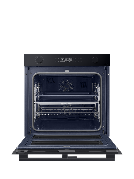 Samsung Series 4 NV7B45305AK Dual Cook Flex Self Cleaning Single Oven, Black - view 2, Clean Black