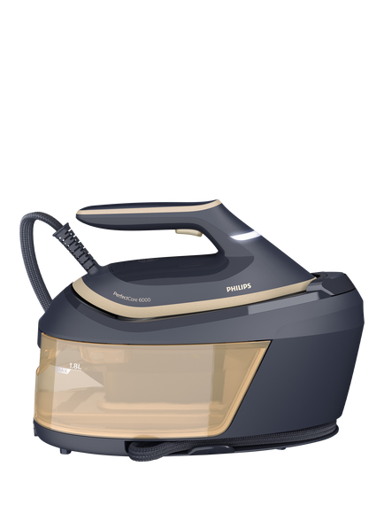 Philips PerfectCare 6000 Series PSG6066/26 SteamGlide Advanced Steam Generator Iron, Black/Gold, Black / Gold