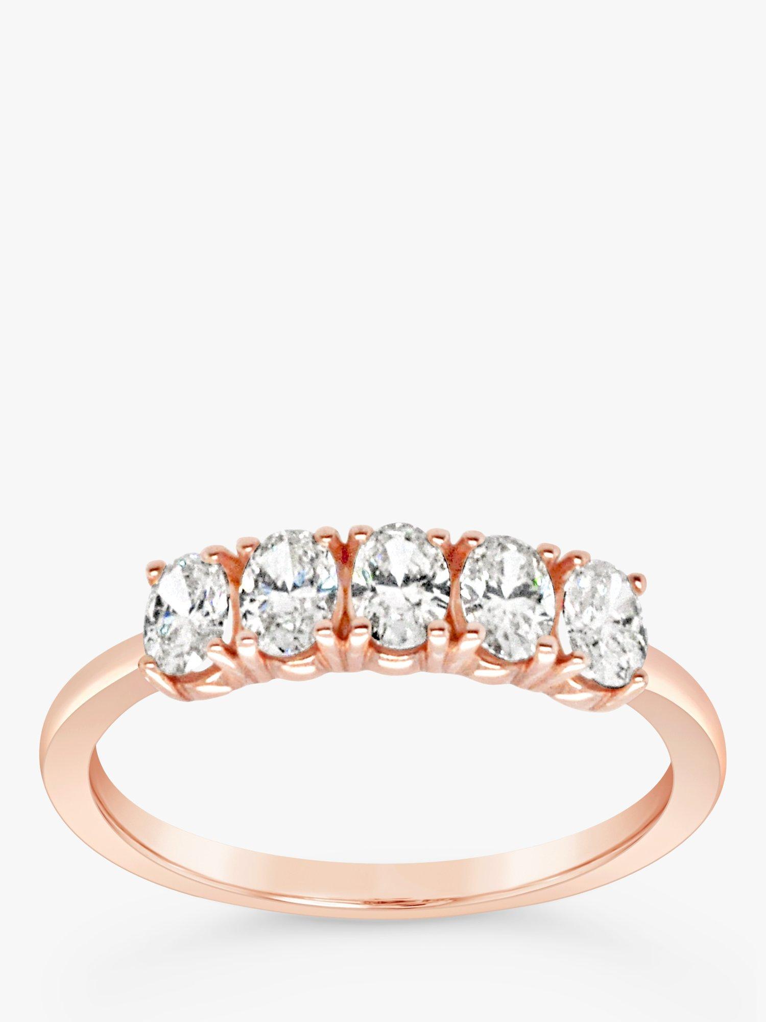 Product image 3 of 4, which shows Milton & Humble Jewellery Pre-Loved 14ct Rose Gold Oval Diamond Ring