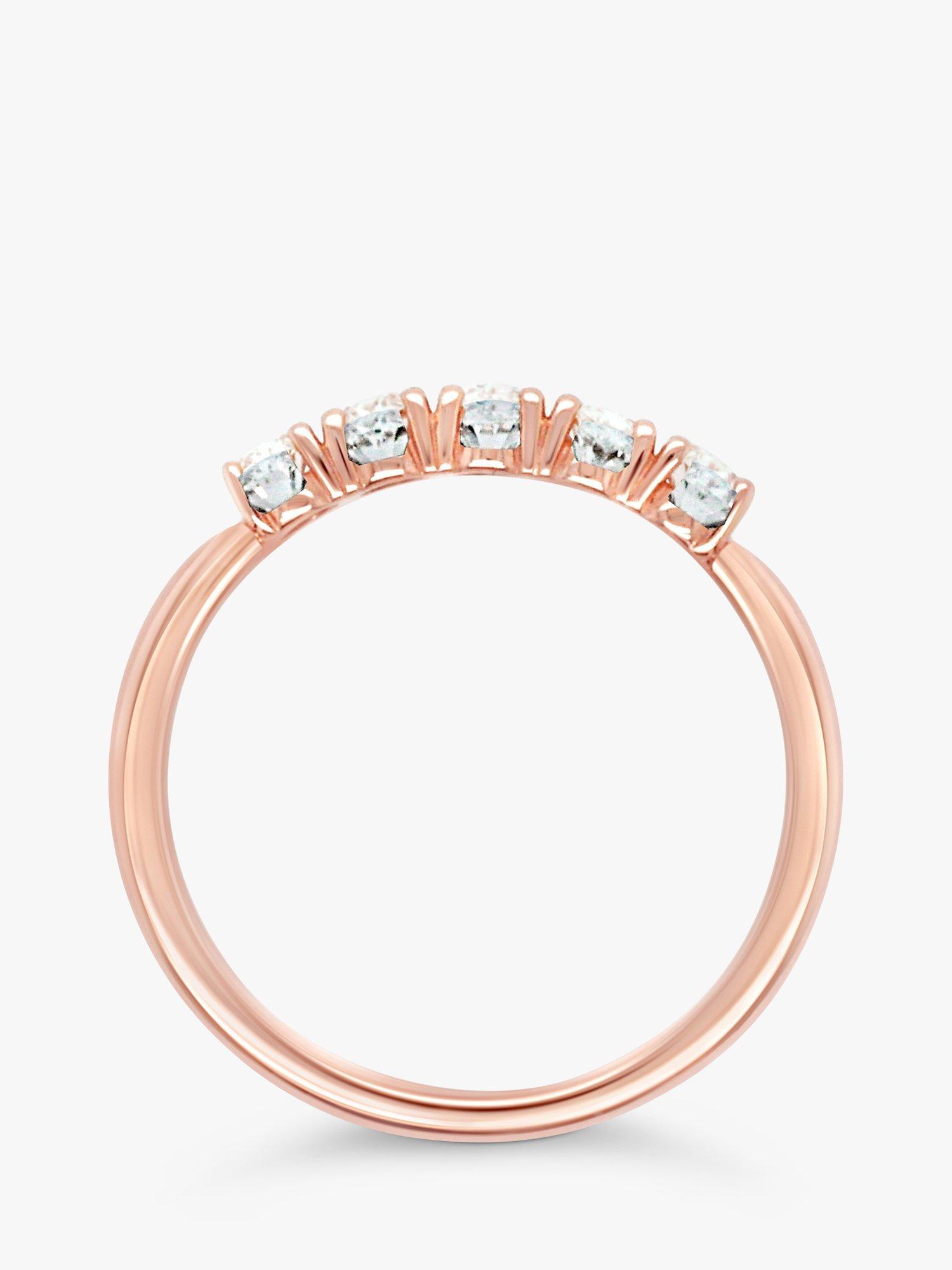 Product image 4 of 4, which shows Milton & Humble Jewellery Pre-Loved 14ct Rose Gold Oval Diamond Ring