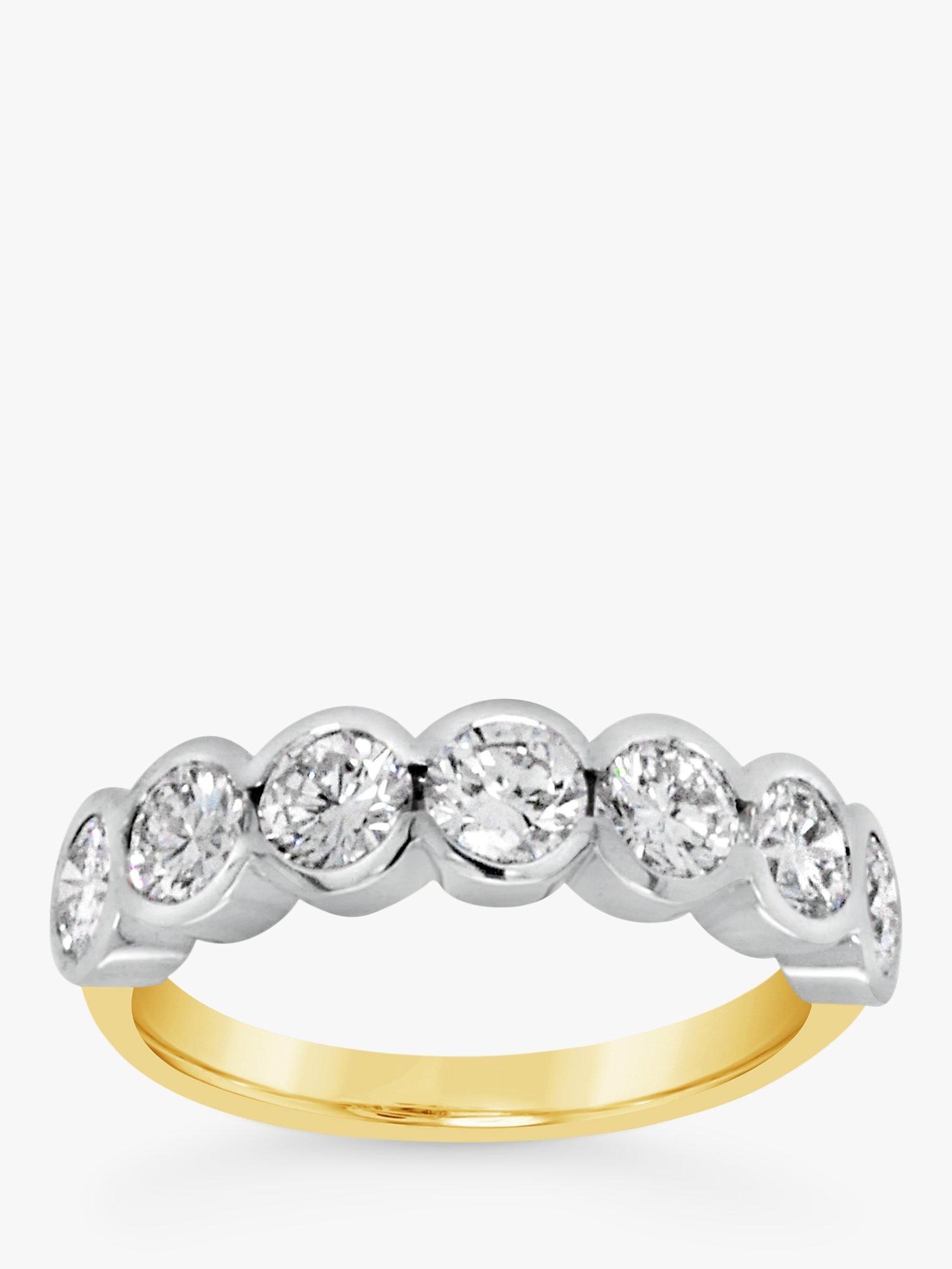 Product image 2 of 4, which shows Milton & Humble Jewellery Pre-Loved 18ct White & Yellow Gold Diamond Eternity Ring