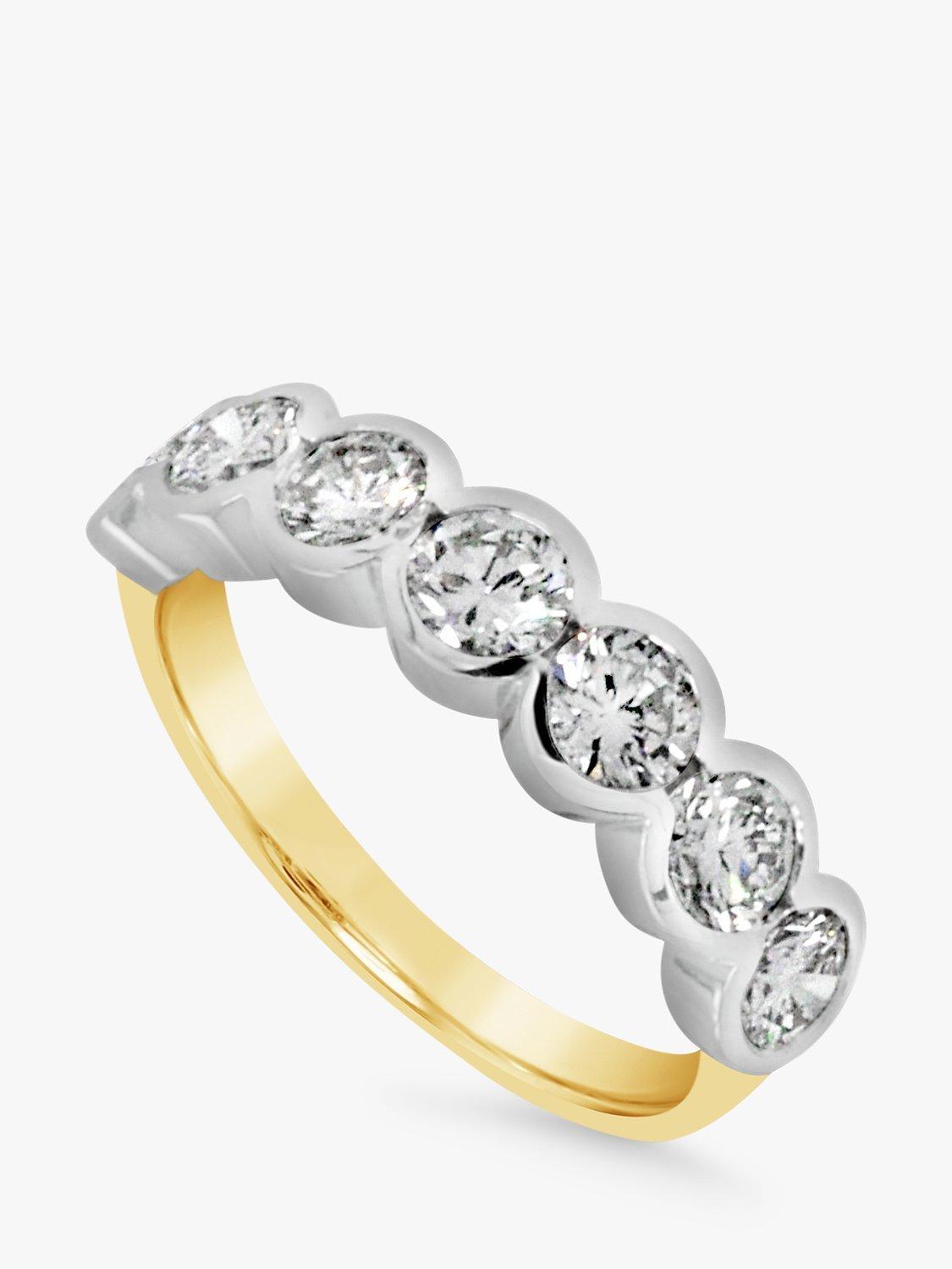 Product image 3 of 4, which shows Milton & Humble Jewellery Pre-Loved 18ct White & Yellow Gold Diamond Eternity Ring