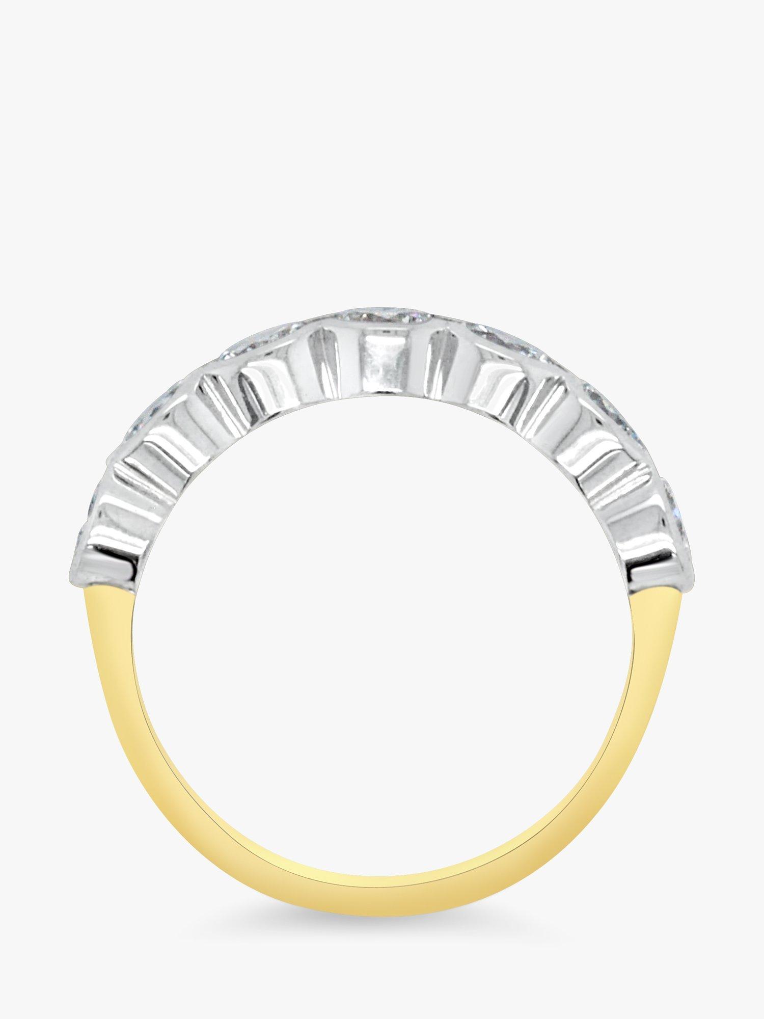 Product image 4 of 4, which shows Milton & Humble Jewellery Pre-Loved 18ct White & Yellow Gold Diamond Eternity Ring