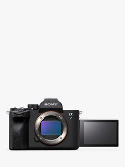 Sony a7 IV (Alpha ILCE-7M4) Compact System Camera, 4K Ultra HD, 33MP, Wi-Fi, Bluetooth, OLED EVF, 5-Axis Image Stabiliser & 3” Vari-Angle LCD Touch Screen, Body Only, Black, Black