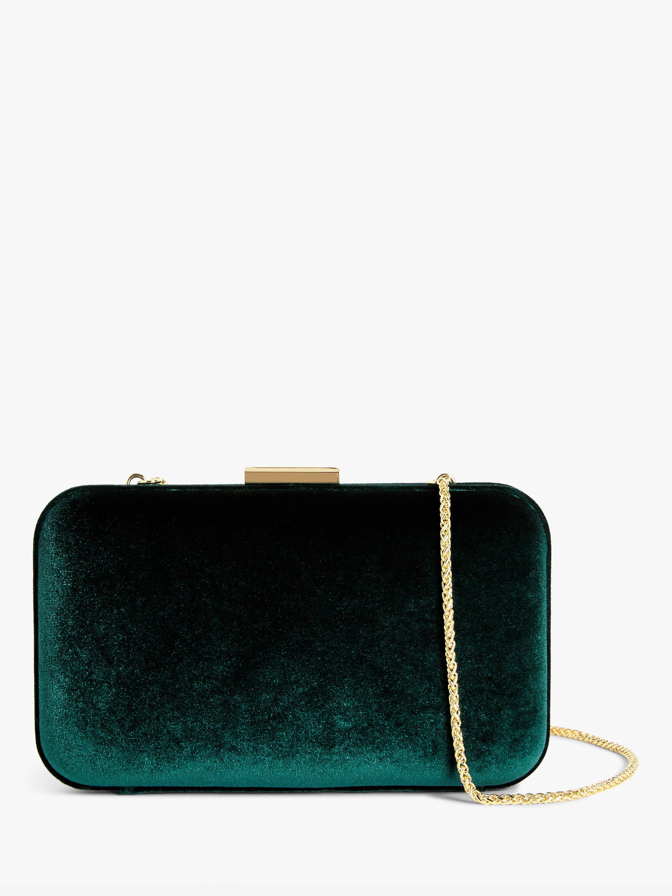 John Lewis Stella Velvet Clutch Bag