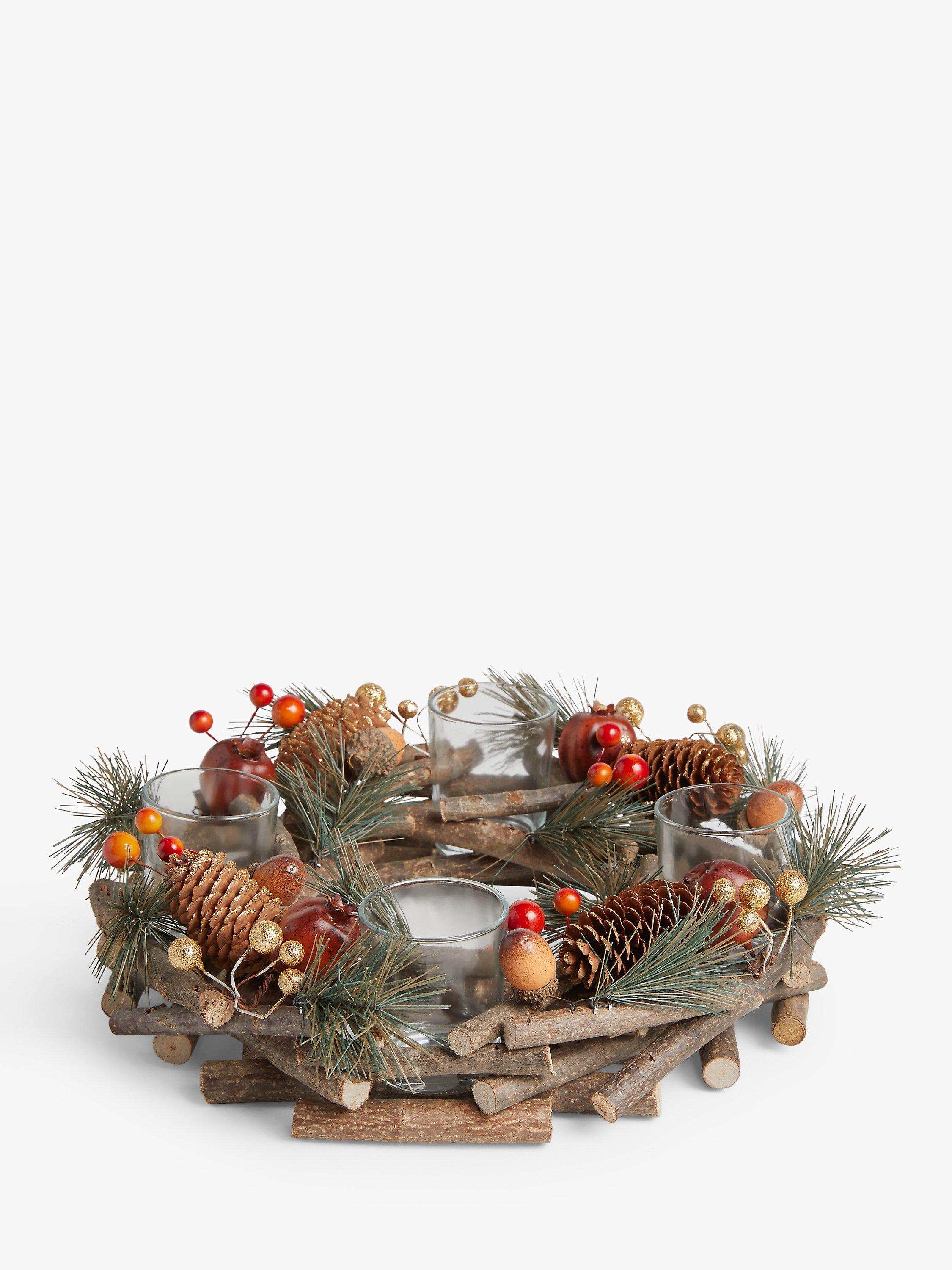 John Lewis Community Garden Pine Cone Tealight Holder