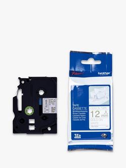 Brother TZe-R234 Ribbon Tape, Gold on White, 12mm x 4m, Gold On White