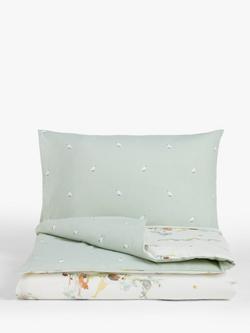 John Lewis Little Animals Toddler Pure Cotton Duvet Cover and Pillowcase Set, Multi - view 2, Multi