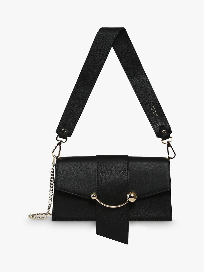 Strathberry Mini Crescent Leather Shoulder Bag