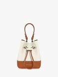 Strathberry Lana Osette Leather Bucket Bag, Vanilla