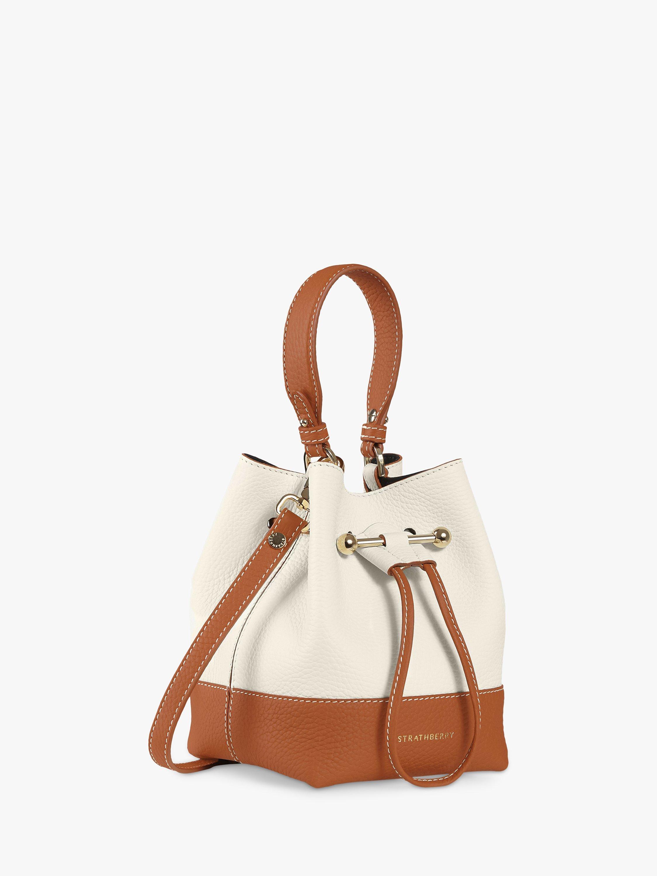 Product image 2 of 5, which shows Strathberry Lana Osette Leather Bucket Bag, Vanilla
