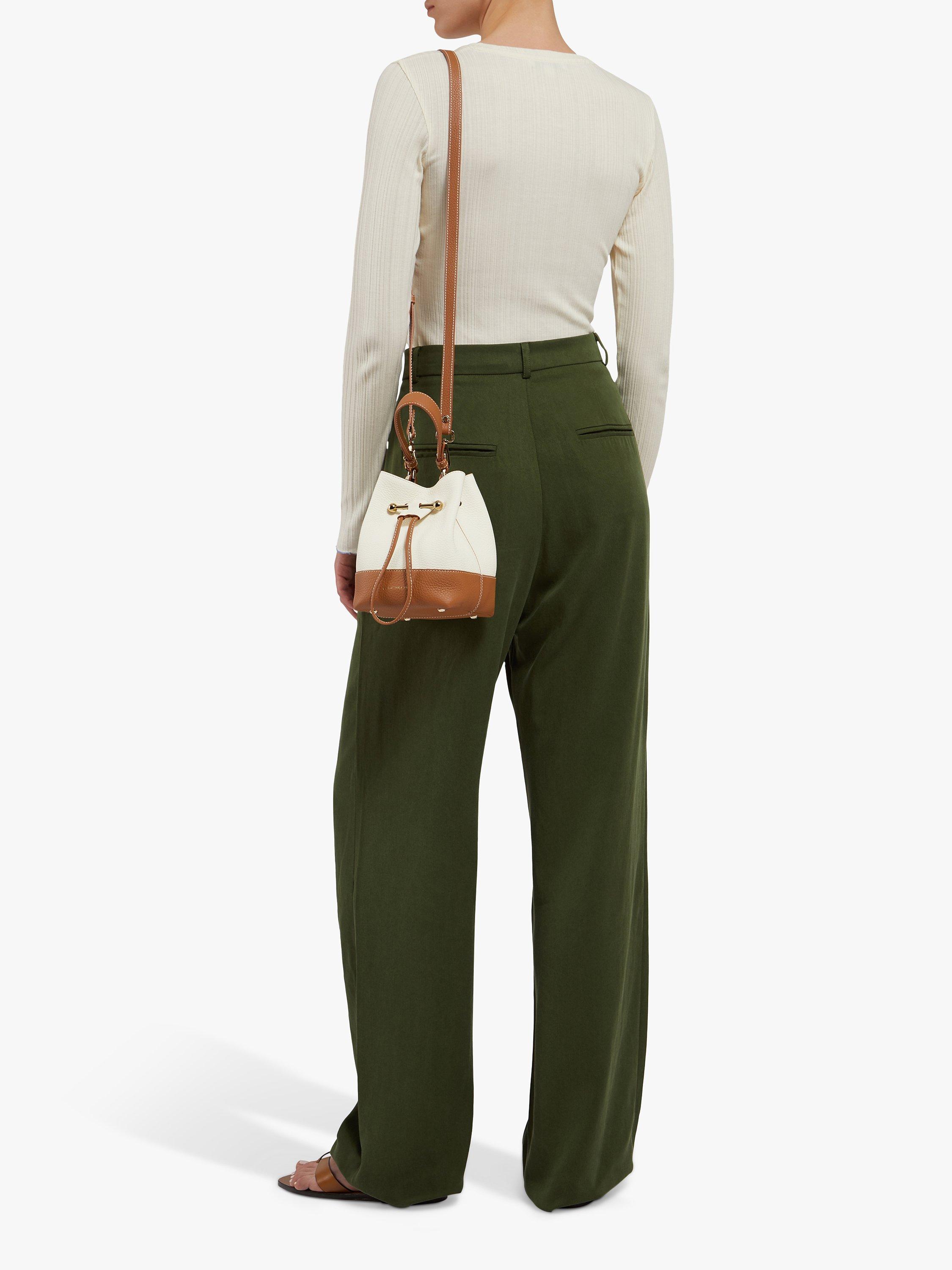 Product image 5 of 5, which shows Strathberry Lana Osette Leather Bucket Bag, Vanilla
