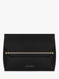Strathberry Stylist Leather Clutch Bag, Black
