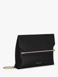 Strathberry Stylist Leather Clutch Bag, Black