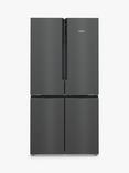 Siemens iQ300 KF96NAXEAG Freestanding 65/35 American Fridge Freezer, Black Stainless Steel