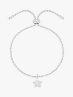 Estella Bartlett Wish Cushion Star Amelia Bracelet, Silver, Silver