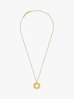 Estella Bartlett Linear Circle Pendant Necklace, Gold - view 2, Gold