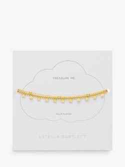 Estella Bartlett Treasure Me Heart Droplet Double Bracelet, Gold - view 2, Gold