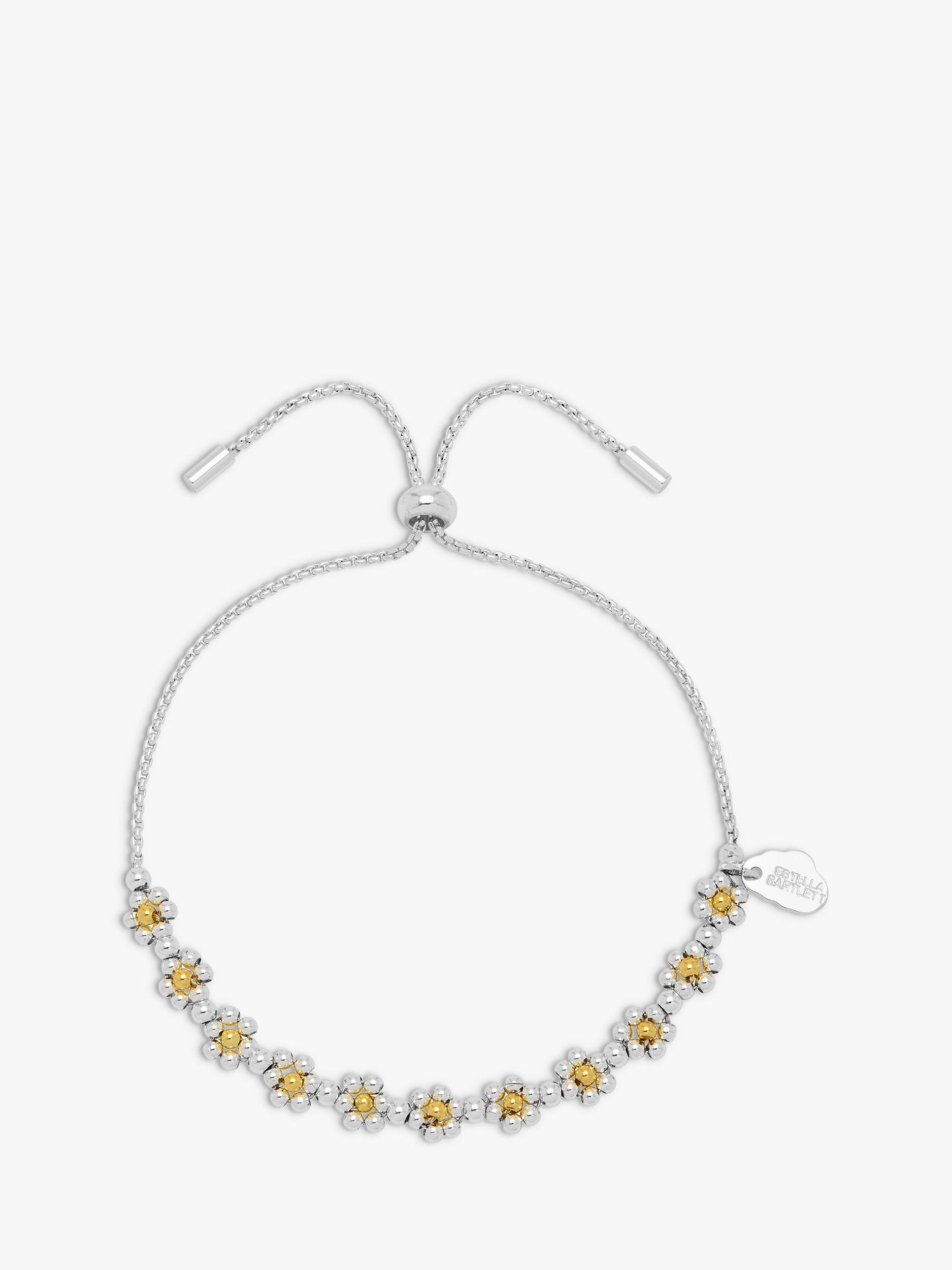 Estella Bartlett  Amelia Daisy Chain Bracelet, Silver/Gold