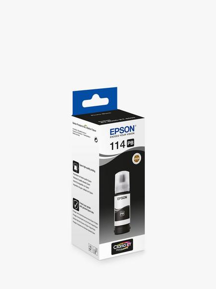 Epson EcoTank 114 Ink Bottle, Photo Black
