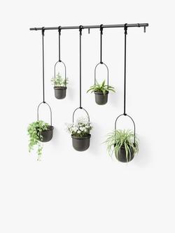 Umbra Triflora Hanging Planter, 5 Pot - view 2, Black