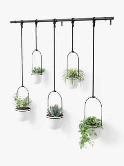 Umbra Triflora Hanging Planter, 5 Pot, White