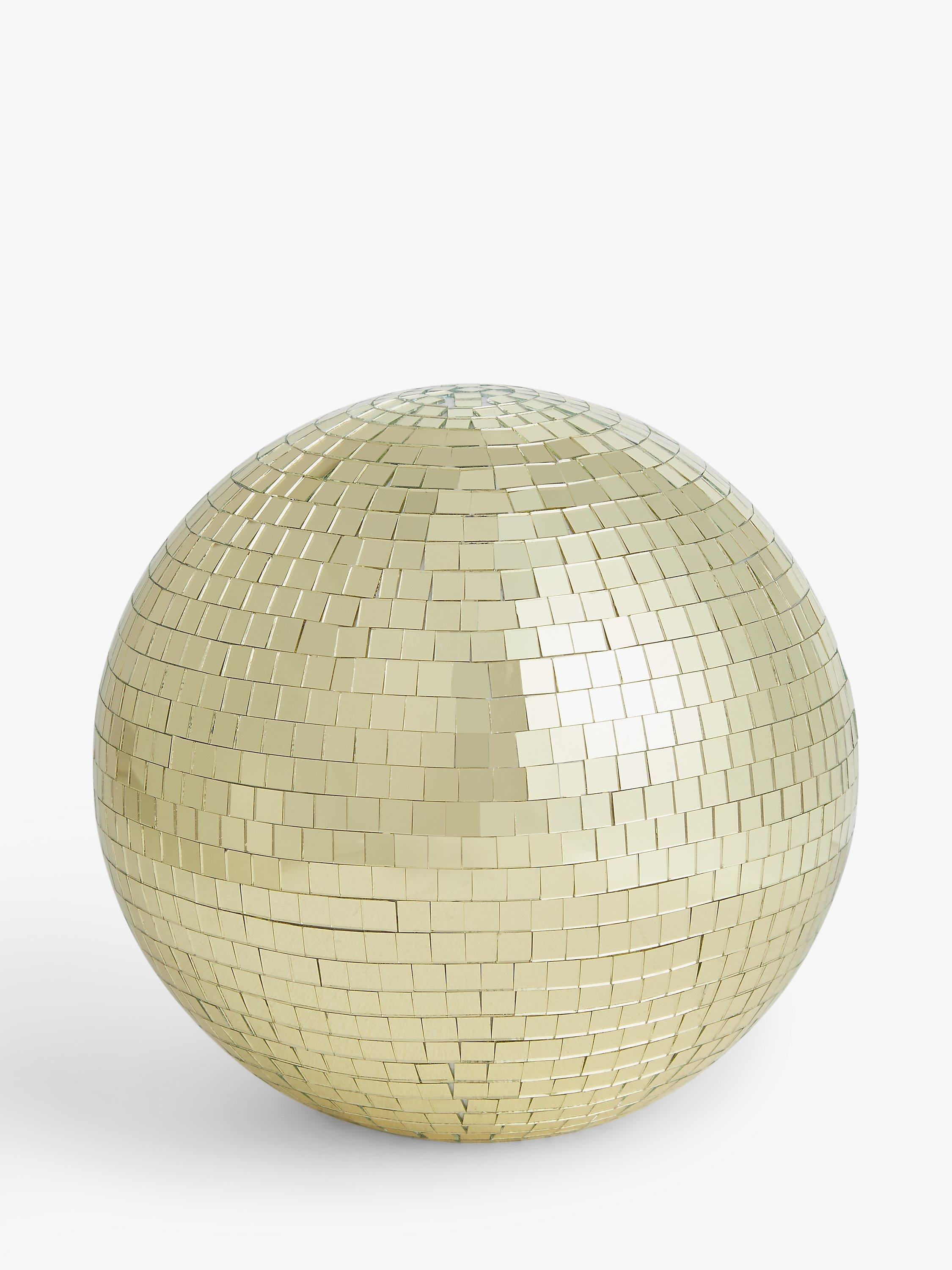 John Lewis Nightlife Large Mirror Ball Decoration, Gold