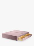 John Lewis Pocket Sprung 4 Drawer Storage Divan Base, Double, Deep Velvet Heather