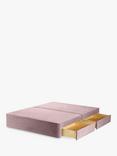 John Lewis Pocket Sprung 4 Drawer Storage Divan Base, Small Double, Deep Velvet Heather