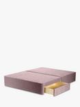 John Lewis Pocket Sprung 2 Drawer Divan Base, Double, Deep Velvet Heather