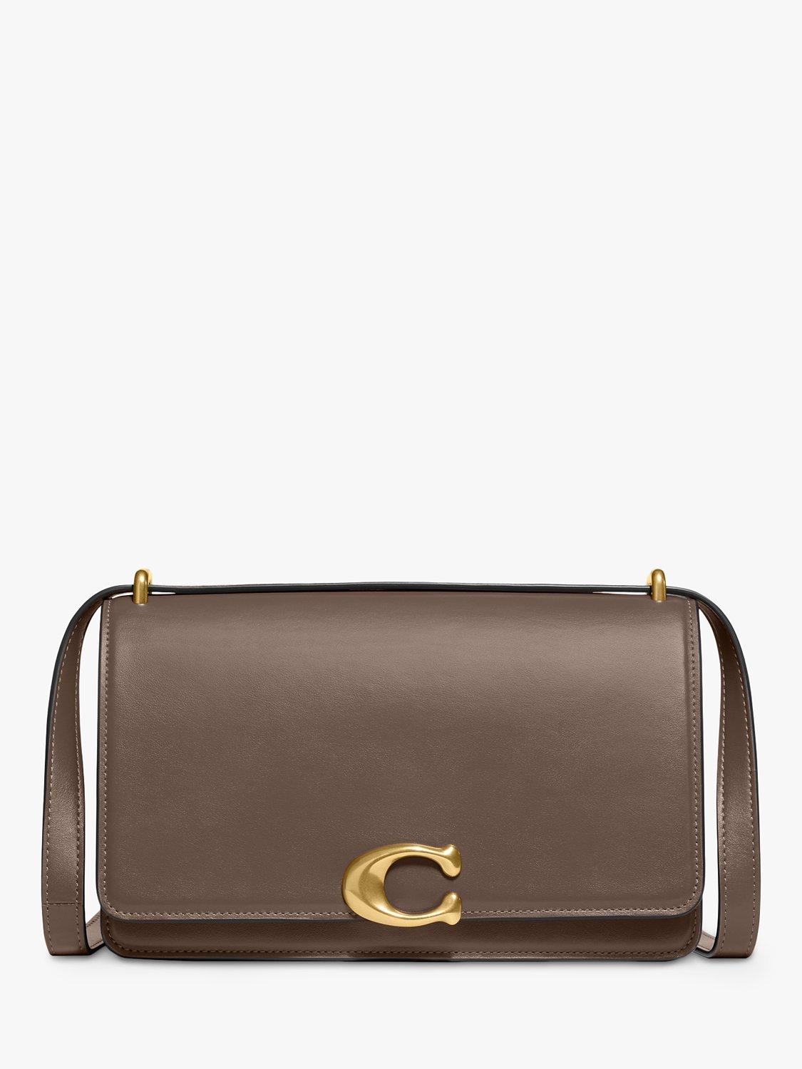 Coach Bandit Leather Shoulder Bag, Dark Stone