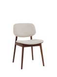 John Lewis Cara Dining Chair, Natural/American Black Walnut