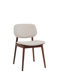 John Lewis Cara Dining Chair, Natural/American Black Walnut, Natural/American Black Walnut