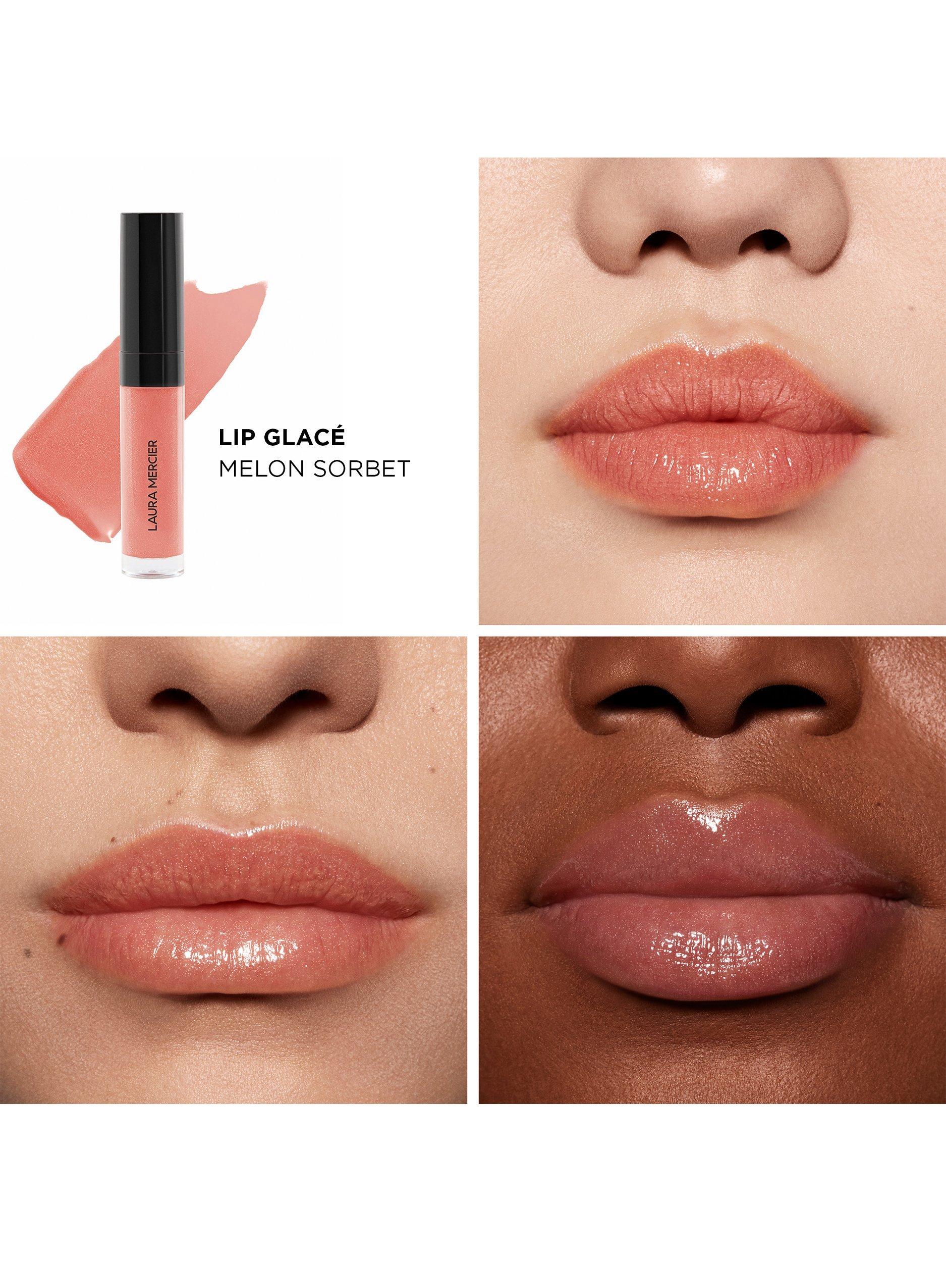 Product image 3 of 7, which shows Laura Mercier Lip Glacé Hydrating Balm Gloss, 150 Melon Sorbet