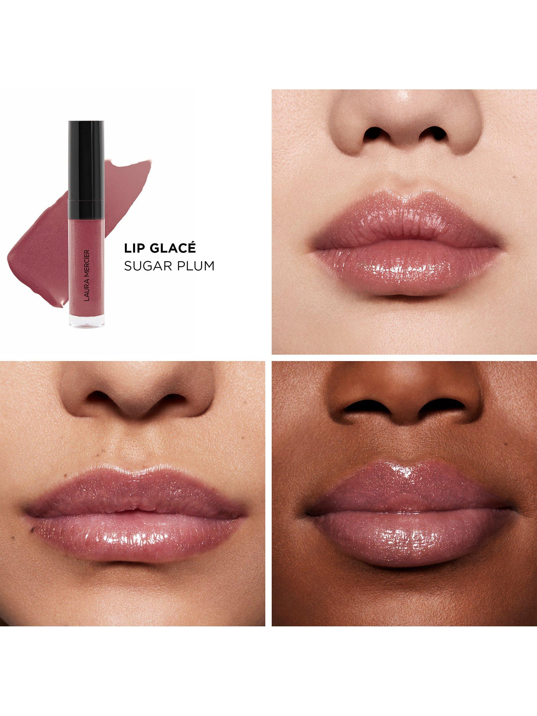 Product image 3 of 7, which shows Laura Mercier Lip Glacé Hydrating Balm Gloss, 250 Sugar Plum