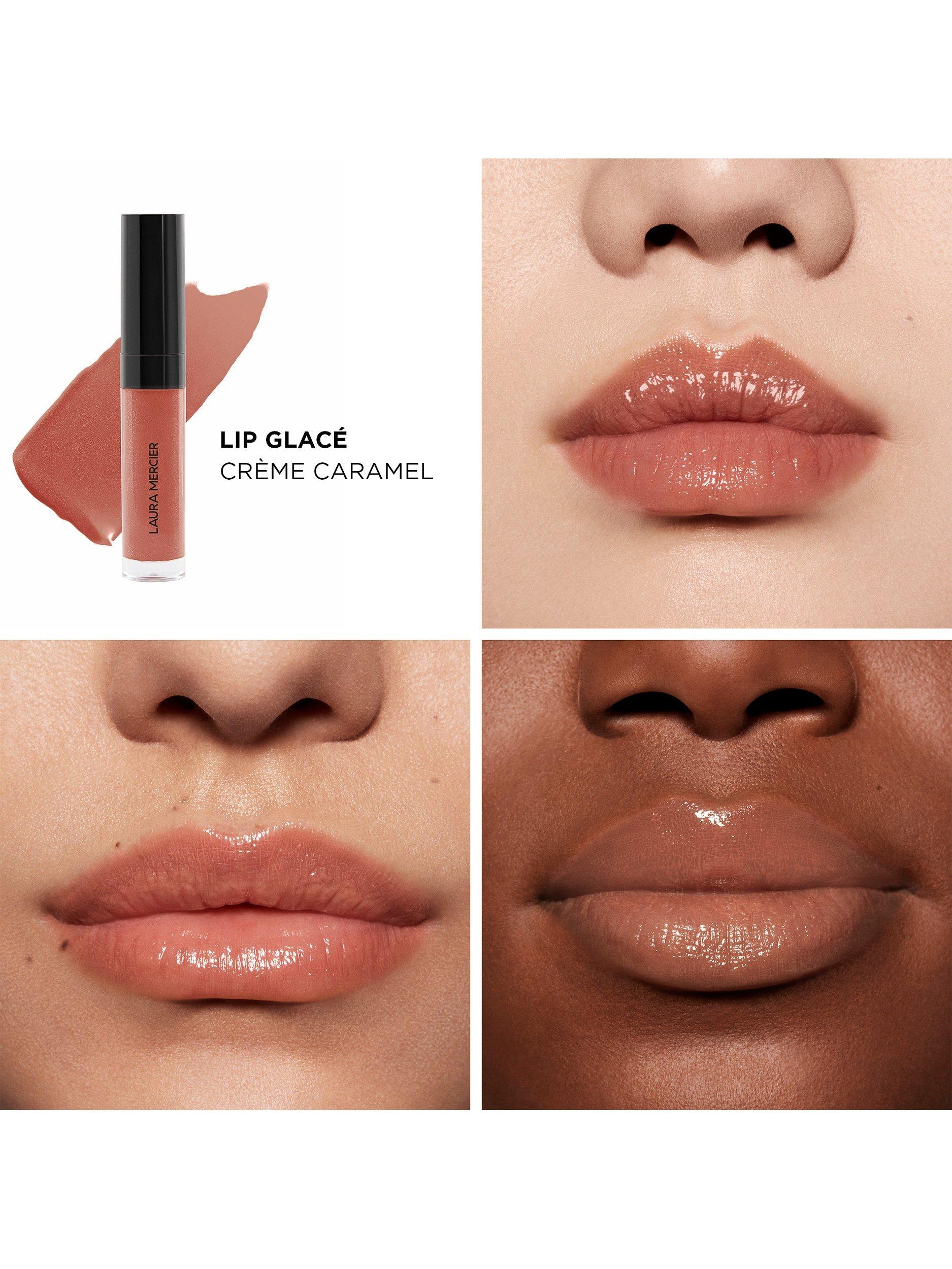 Product image 3 of 7, which shows Laura Mercier Lip Glacé Hydrating Balm Gloss, 60 Crème Caramel