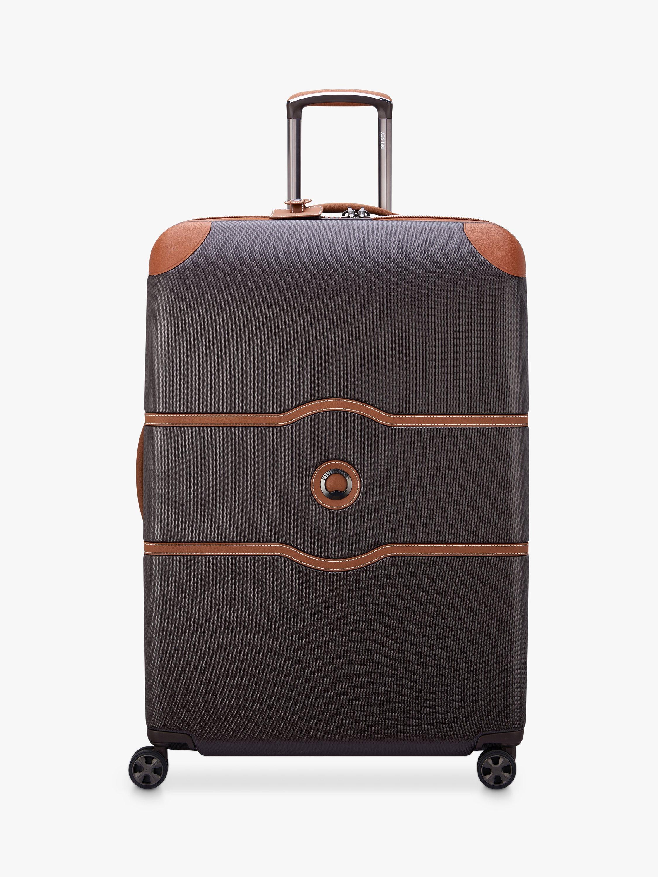 DELSEY Chatelet Air 2.0 82cm 4-Wheel Extra Large Suitcase, Chocolate
