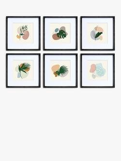 nielsen Gallery Square Photo Frame & Mount Set, 6 Photo, 8 x 8" (20 x 20cm), Black - view 2, Black